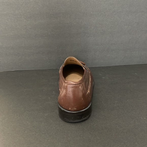 FLORSHEIM PISA MEN’S COGNAC CROC PRINT LEATHER LOFERS 10.5 - Picture 10 of 13